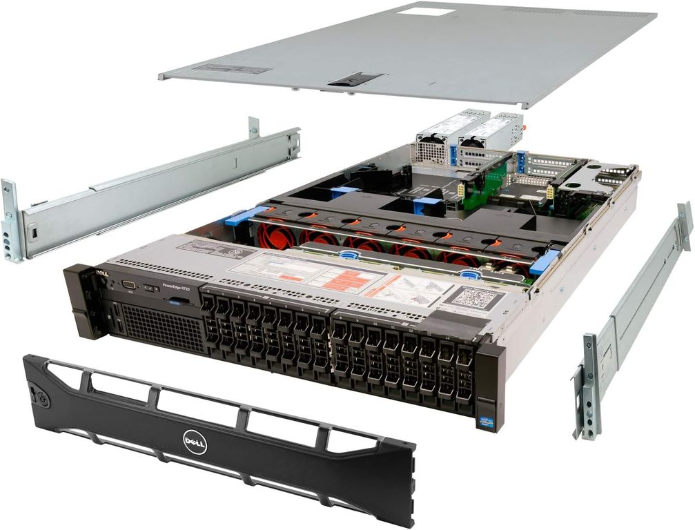 Server Dell R720, 2x E5-2697 v2, 72GB RAM