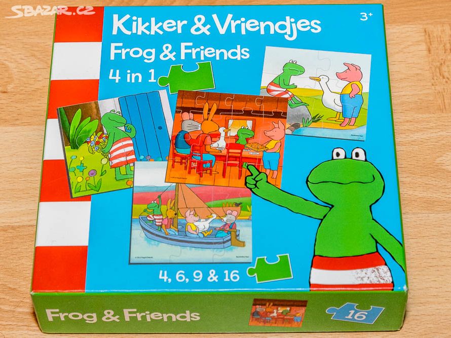 Frog & Friends puzzle 4 v 1