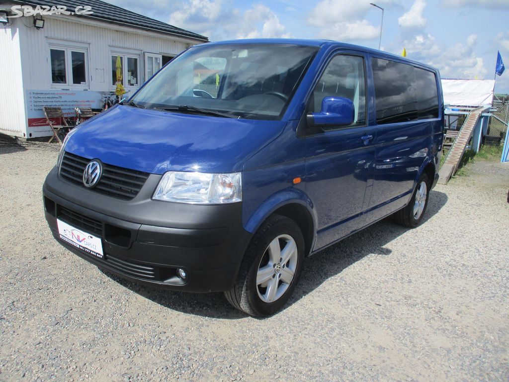 VW TRANSPORTER 2,5TDI 96kw 5mst Klima Tažné, 2005