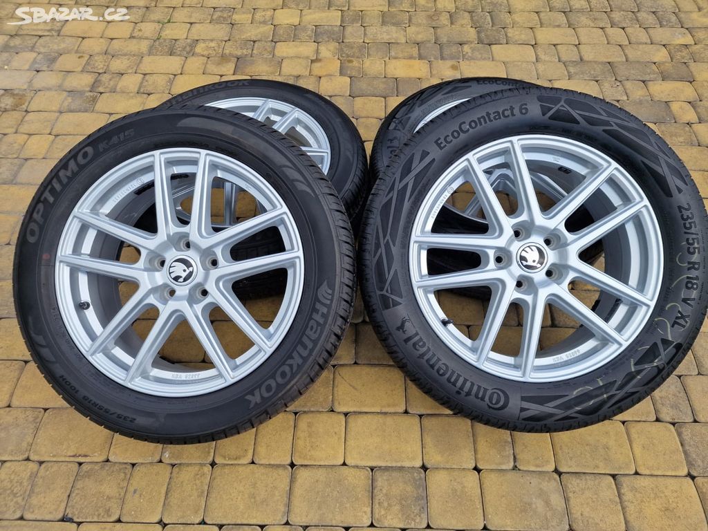 Alu kola letní sada 5x112 18" Škoda Kodiaq