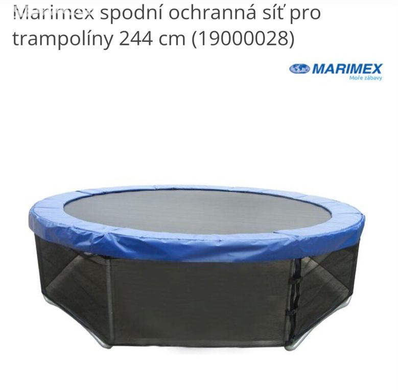 Ochranná síť pod trampolínu 244 cm