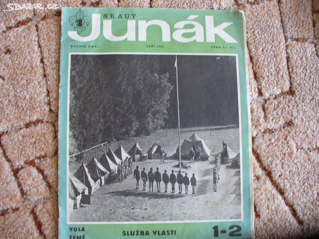 časopis Junák - září 1968, /1-2 - skautský časopis