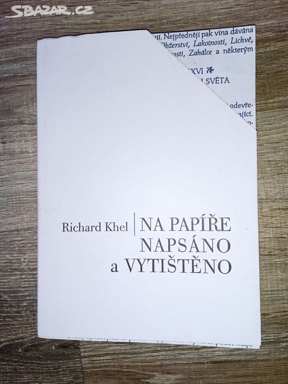 Na papíře napsáno a vytištěno Richard Khel