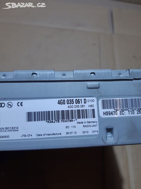 AUDI A6 C7 A7 A5 A4 B8 ZESILOVAČ RÁDIA 4G0035061D