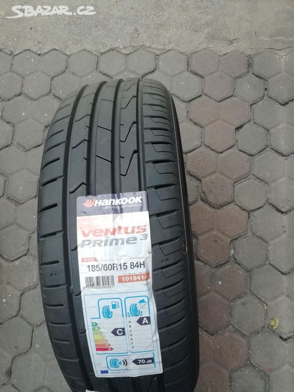 NOVÉ LETNÍ PNEU HANKOOK 185/60/15 84H K125 3 KUSY