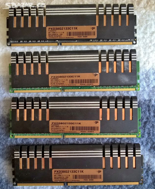 4x 4gb ddr3 2133mhz