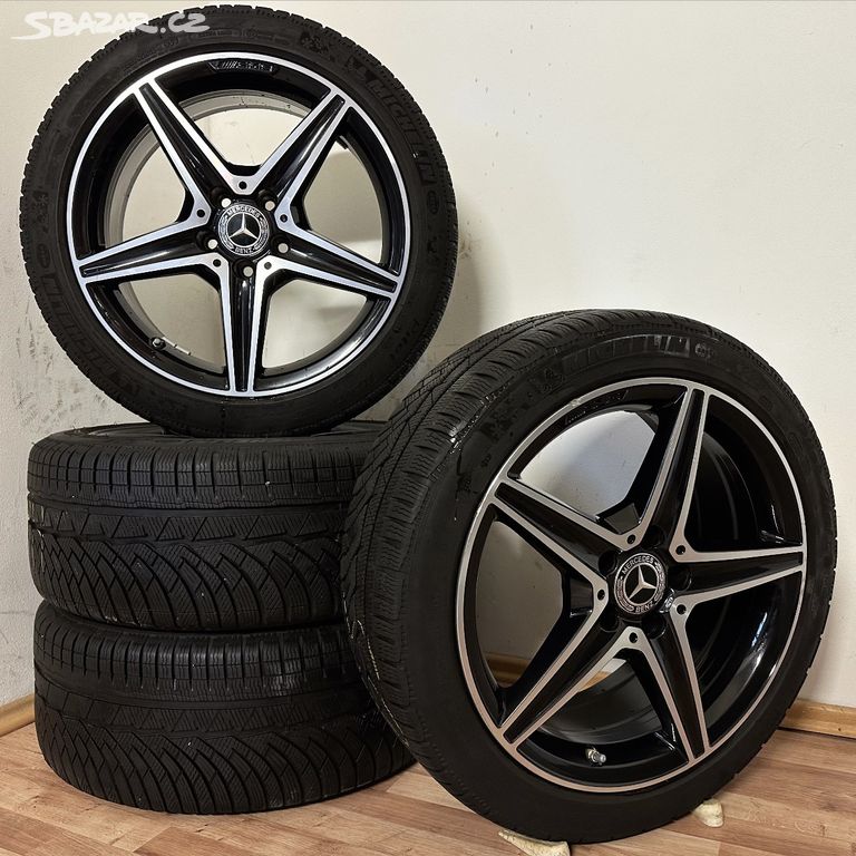 DVOUROZMĚRNÉ MERCEDES C W205 AMG 5x112 R18+ZIMNÍ P