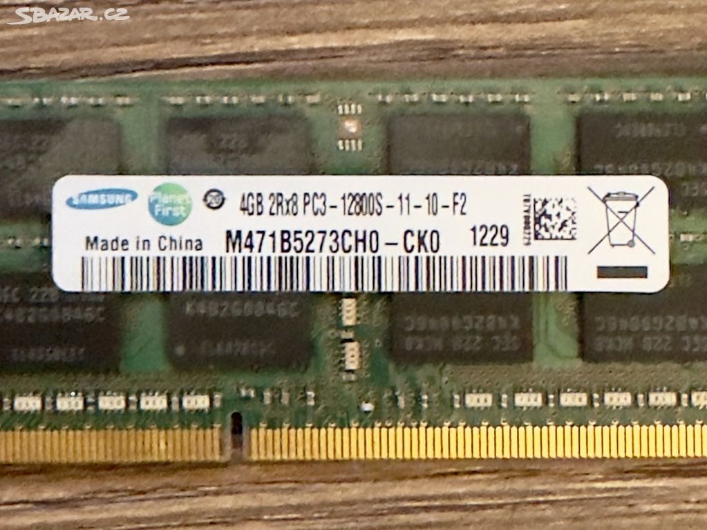 Samsung 4GB 2Rx8 PC3-12800S, DDR3, 1600 MHz