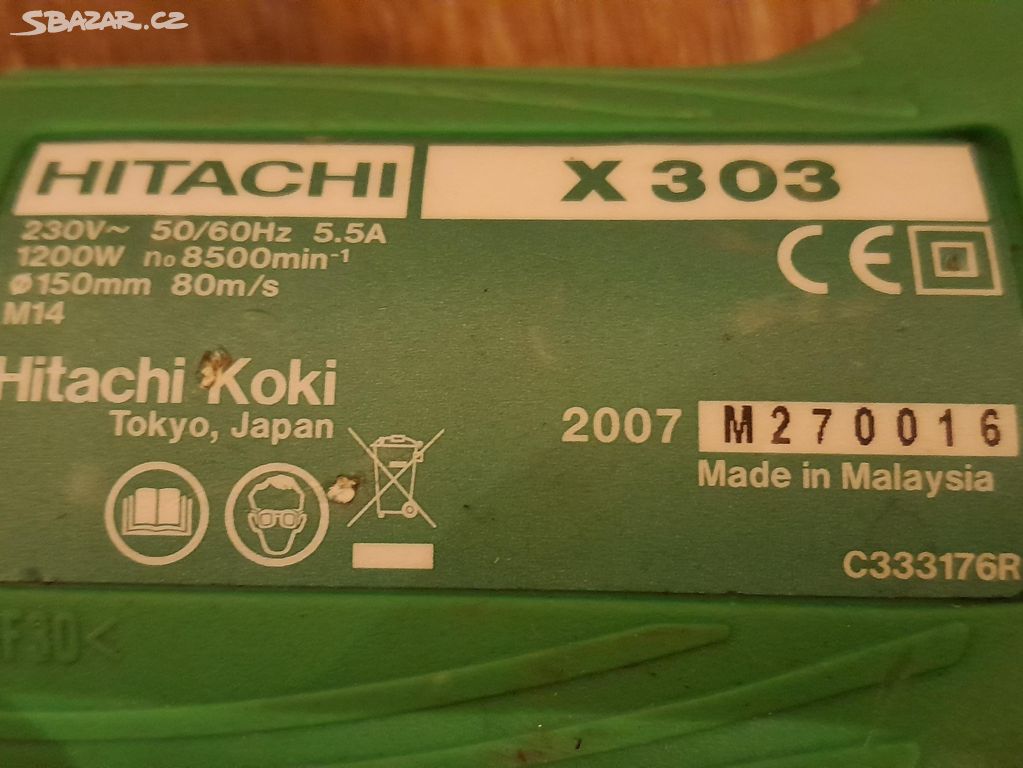 Úhlová bruska Hitachi X303