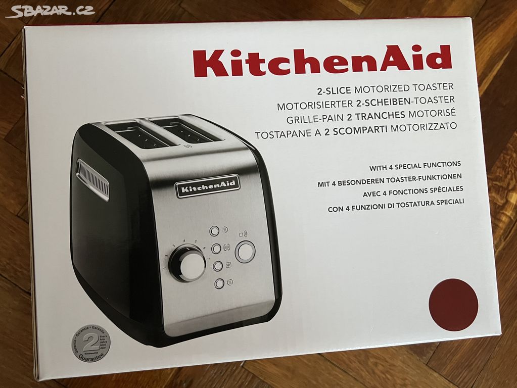 KitchenAid toustovač 5KMT221EER červený nový