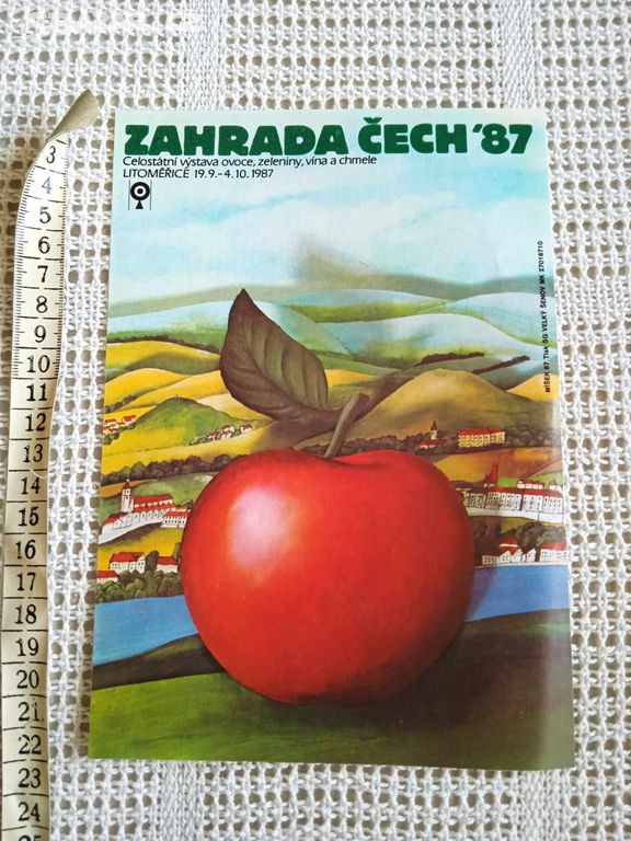 Retro plakát-Zahrada Čech, 1987