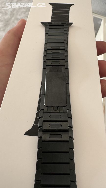 Apple Watch řemínek, článkový tah 38mm, černá