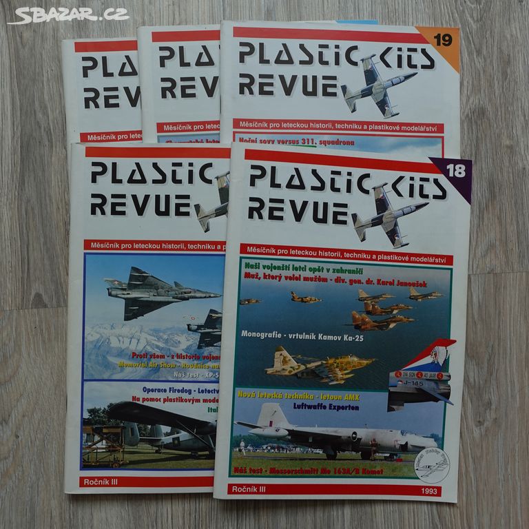 Časopis Plastic Kits Revue - ročník 1993 - 5 kusů