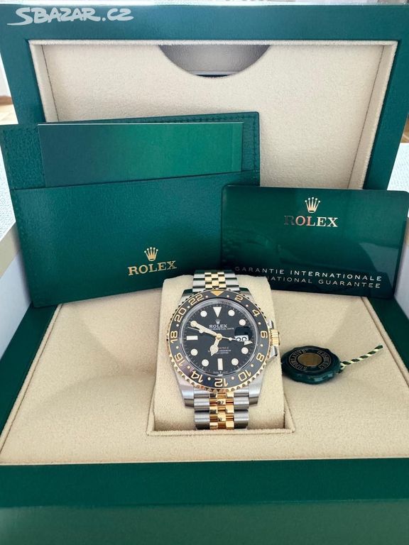 Rolex GMT II Black Dial bicolor 126713GRNR