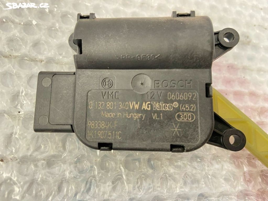 Servomotor klapky ovládaní teploty 1K1907511C