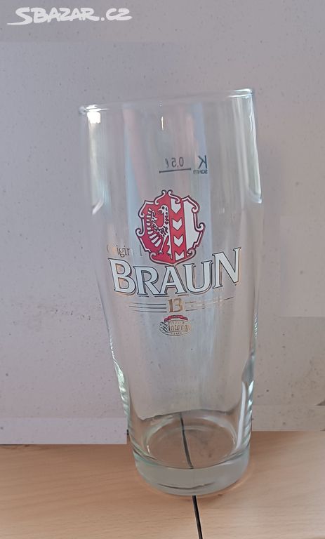Pivní sklenice ZLATOVAR OPAVA BRAUN 13 0,5l