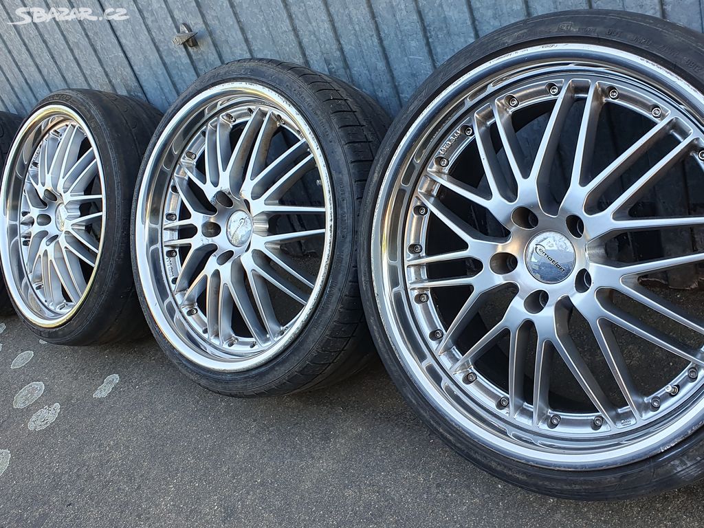 19" rozteč 5x114,3 nerez leštěný límec