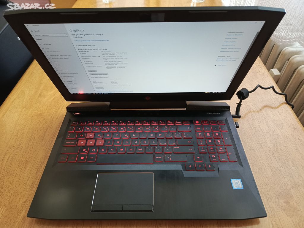 Herní notebook HP OMEN 15 Gaming, 15-ce011nc