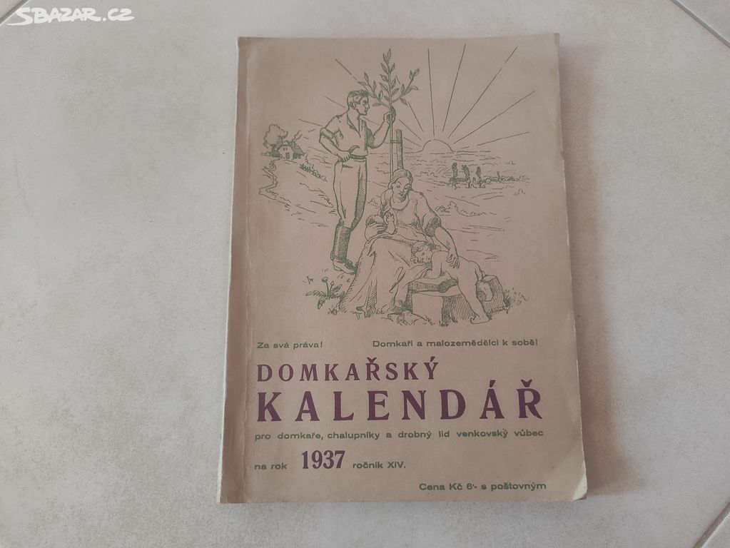 Domkařský kalendář 1937