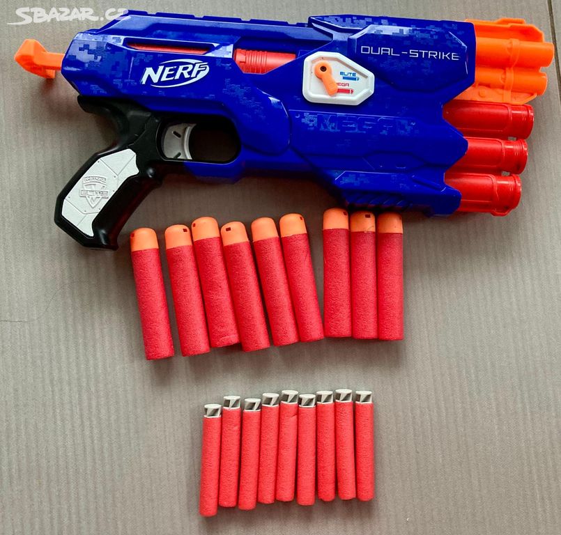 Nerf pistol, elite dual-strike