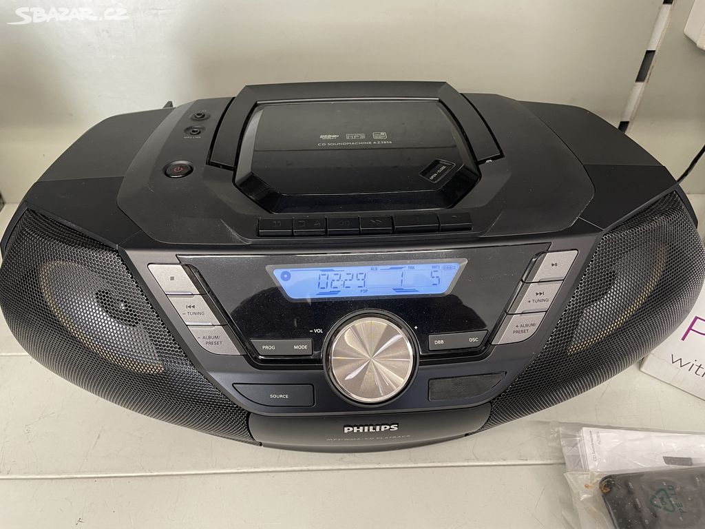 přenosný radiomagnetofon Philips AZ3856 jako nový