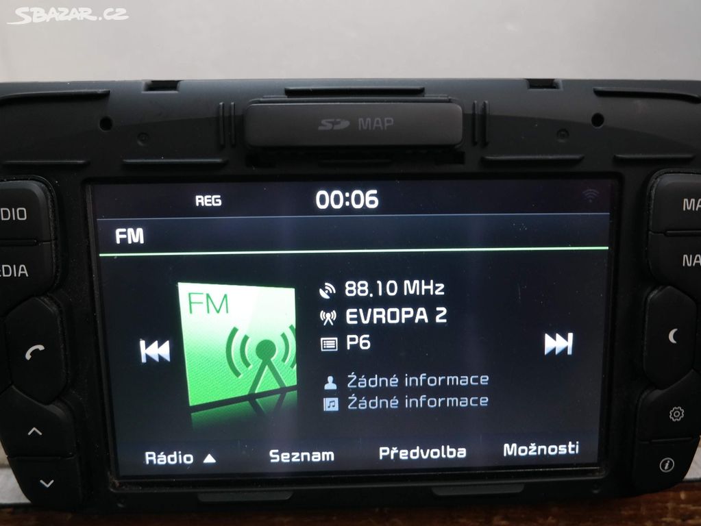 Kia originální rádio s GPS navigací