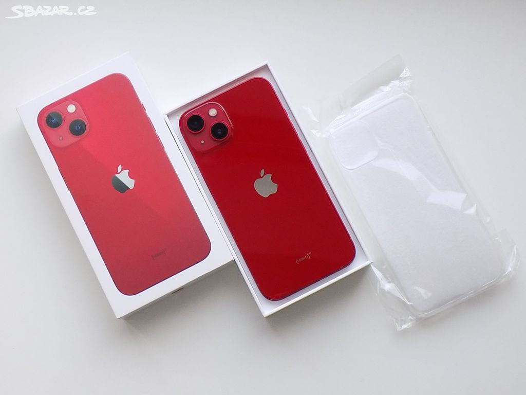 APPLE iPhone 13 128GB Red - ZÁRUKA 12 MĚSÍCŮ - TOP