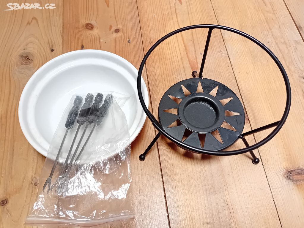 Fondue set na čajovou svíčku nový