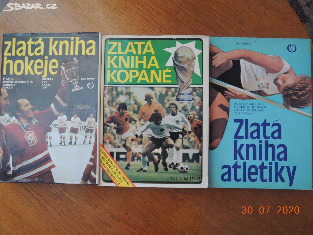 Zlaté knihy kopané, hokeje, atletiky, svět 90 min.