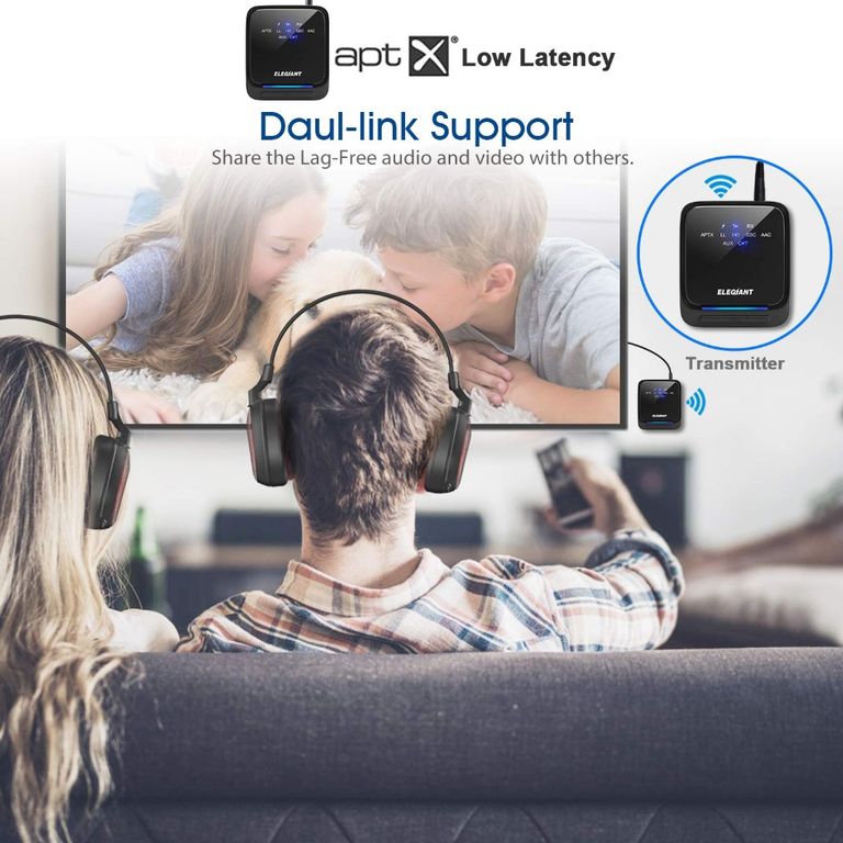 Bluetooth 5.0 podpora Dual-link aptX HD/aptX LL