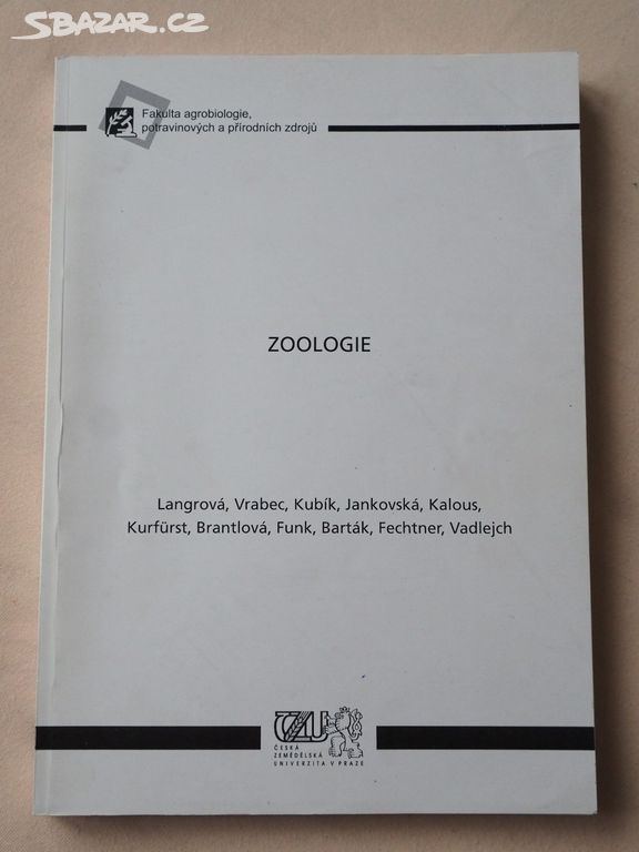 skripta čzu - Zoologie (Langrová a kol.)