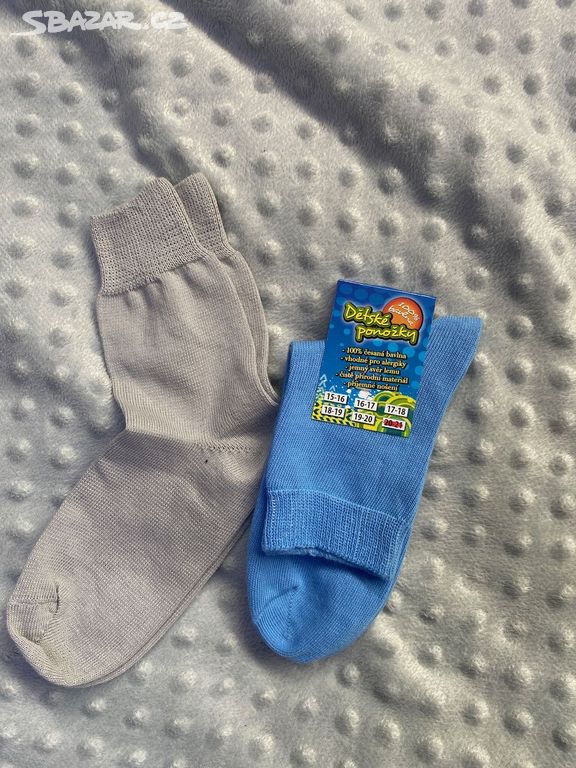 2x ponožky - CZ Dotex 100% bavlna 19 cm