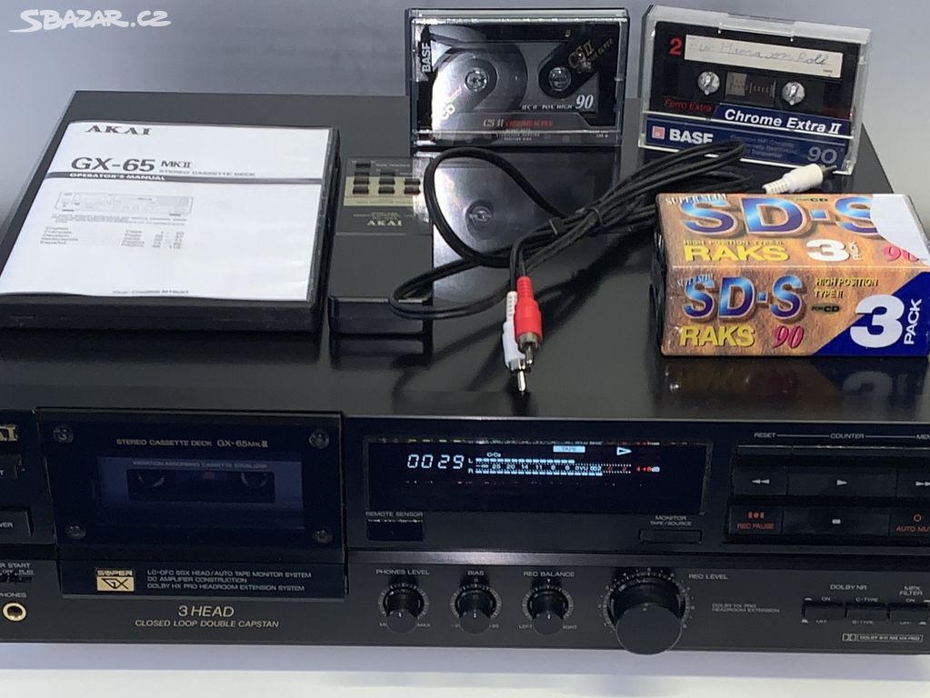 AKAI GX-65MkII Cassette Deck/Dolby B-C/HX PRO/MPX
