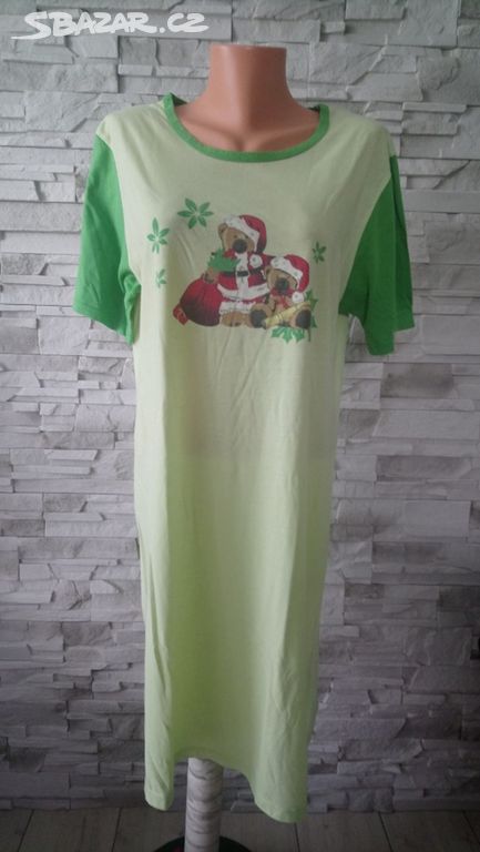 4341. Zelená noční košile Rossica, vel. XL