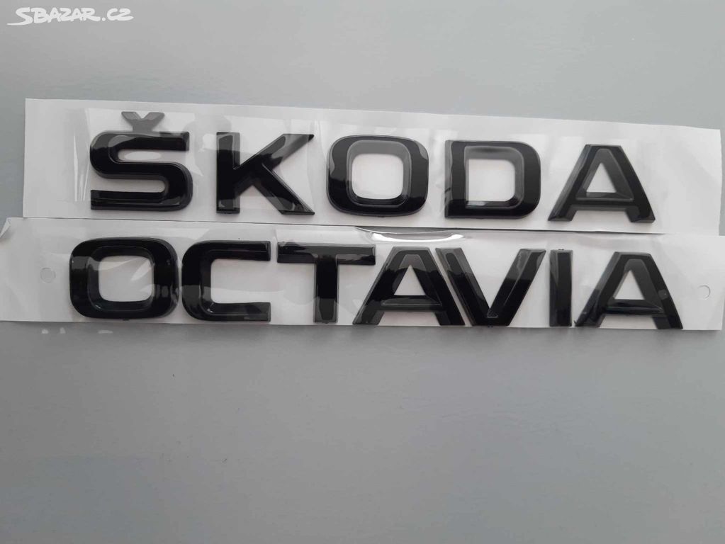 Nápis Škoda Octavia černý