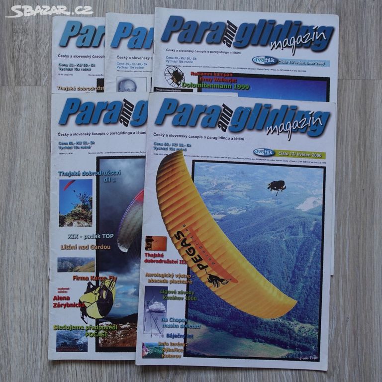 Časopis Paragliding magazín - 5 kusů