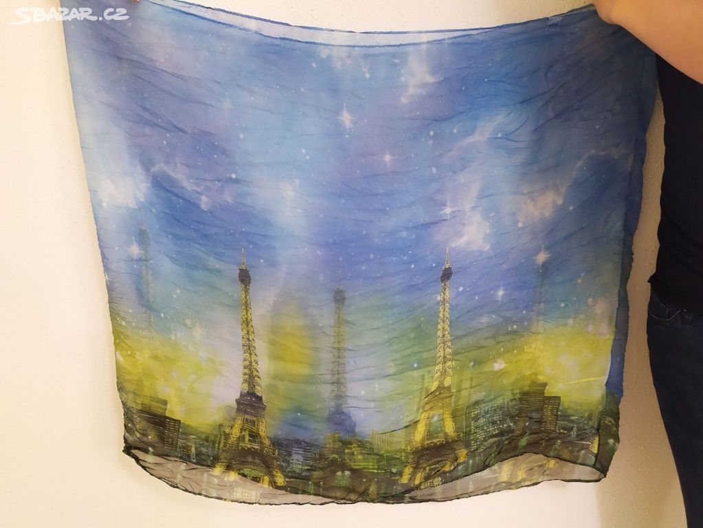 Hedvábný šátek Paříž