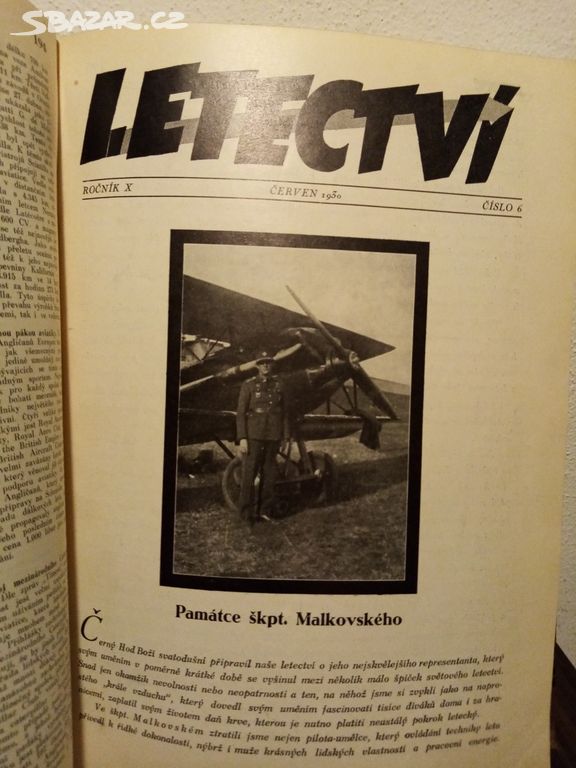Časopis LETECTVÍ ročník X, z roku 1930 - 12 čísel