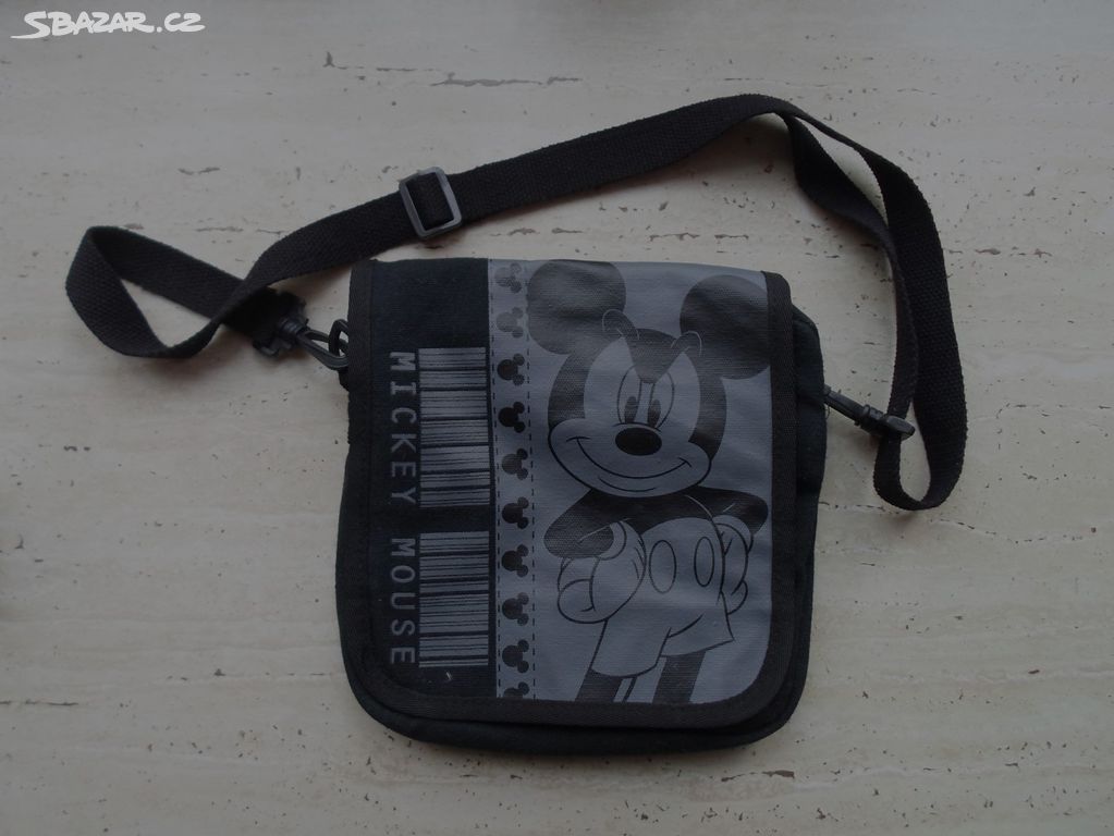 Černá dětská taška kabelka cross body Mickey Mouse