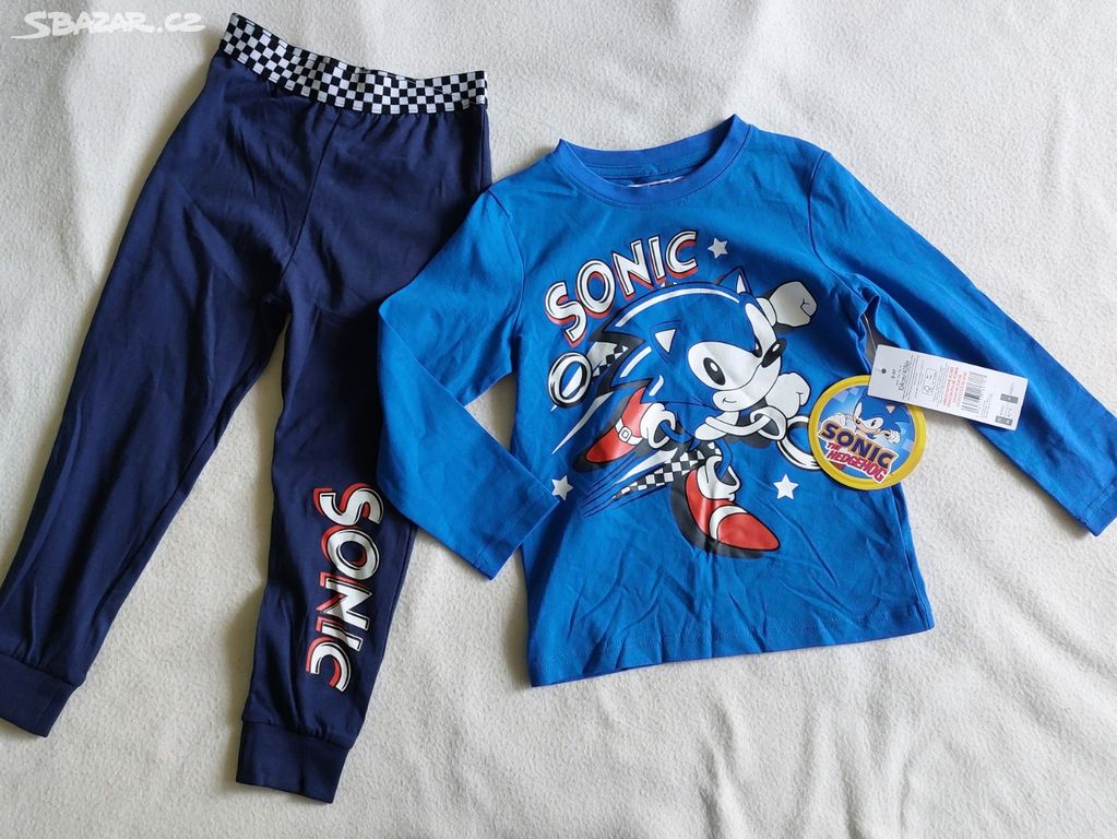 Nové pyžamo Sonic vel. 104