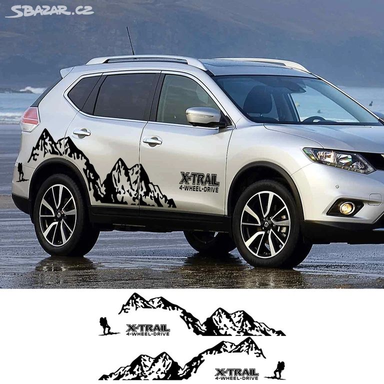 NISSAN X-TRAIL / samolepky na karoserii