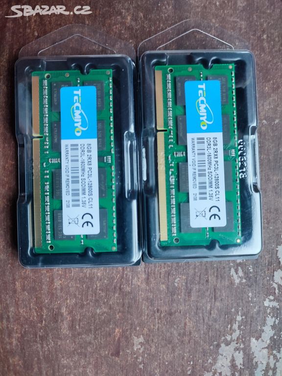 RAM  16GB (KIT 2x 8GB) 1600MHz DDR3 PC3L-12800S