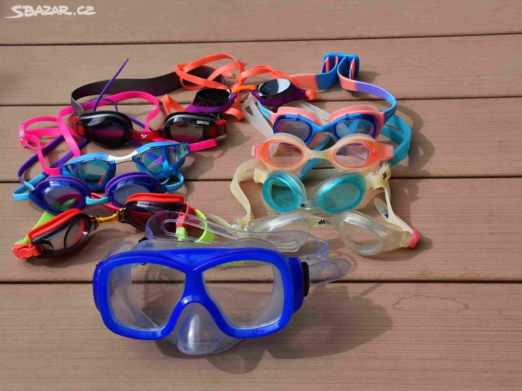Plavecké brýle různé Arena, Speedo, Nabaiji