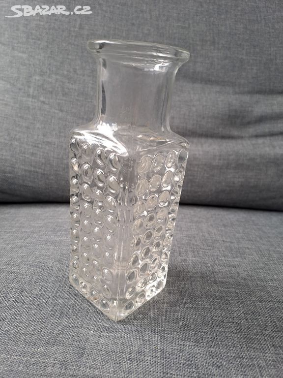 Retro skleněná váza s bublinkovým efektem - TOP
