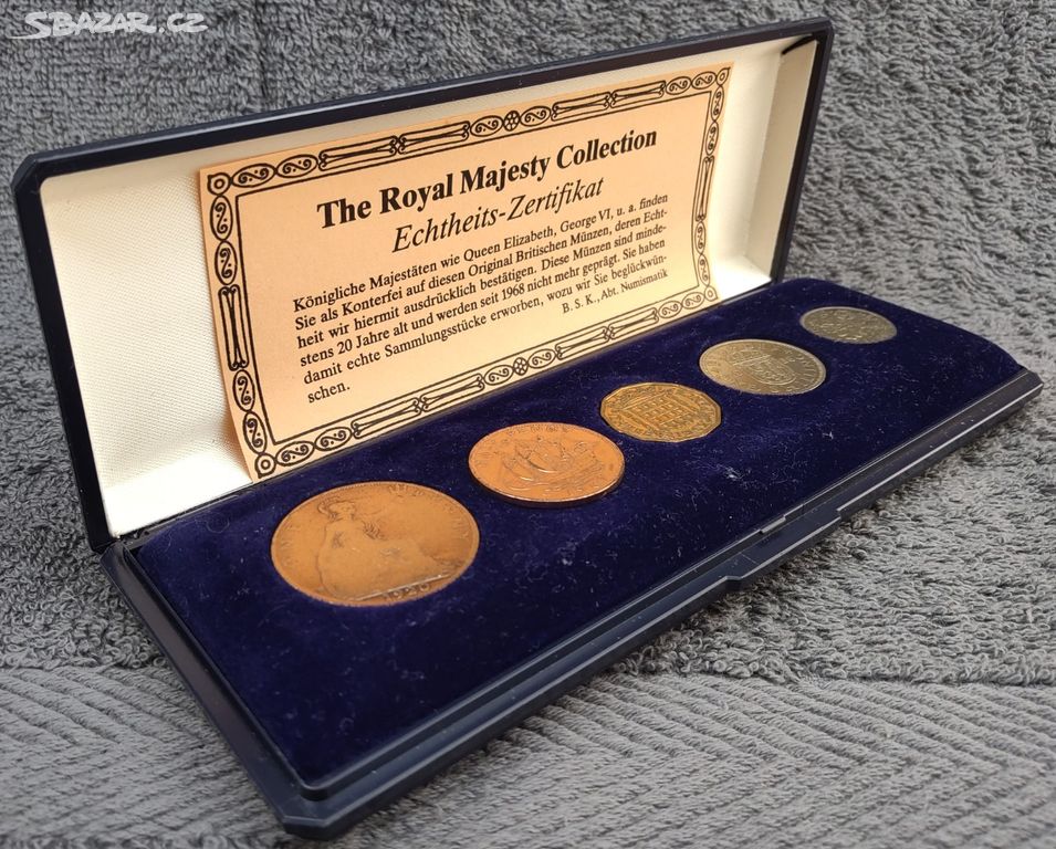Originální sada 5 mincí - Royal Majesty Collection