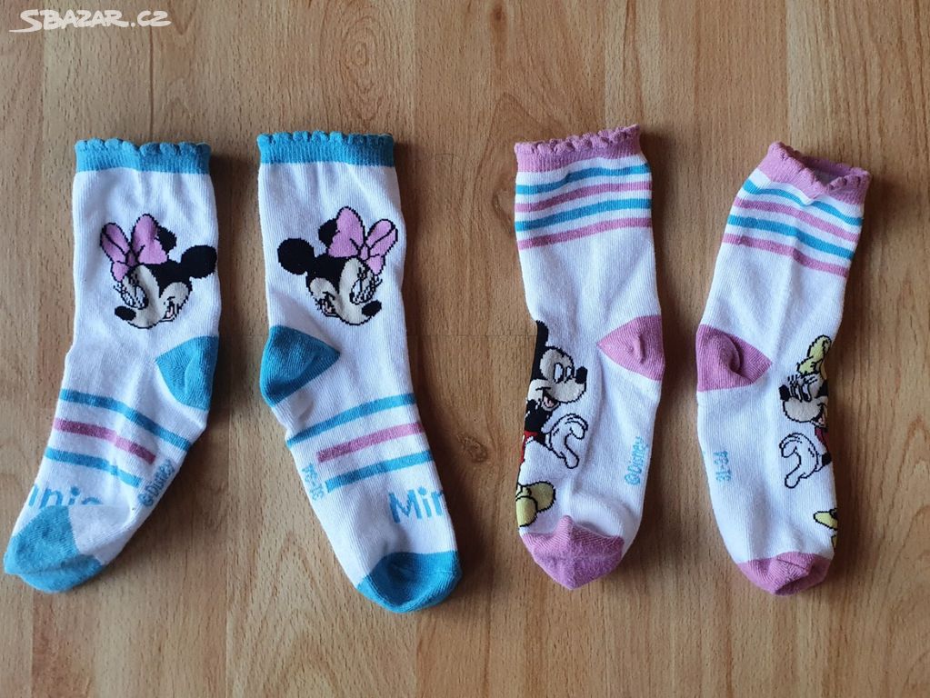 Dívčí ponožky s Minnie - vel.31-34