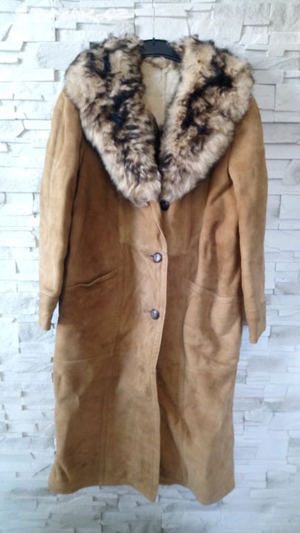 2795. Pravý kožený kabát, kožich Jasná, vel. XL
