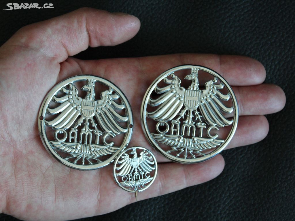 3 X znak a odznak Badge OAMTC Osterreich Rakousko