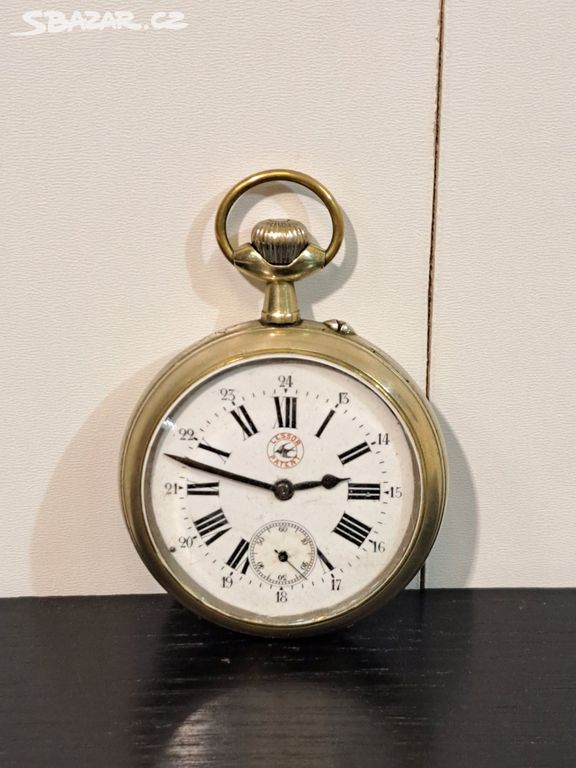 Velké starožitné kapesní hodinky LESSOR PATENT7376