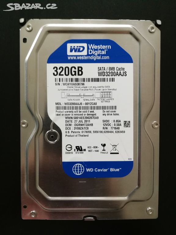 Pevný disk HDD Western Digital SATA 320GB (2ks)